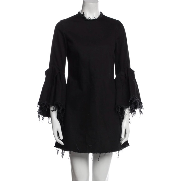Marques' Almeida Black Raw Destroyed Shift Dress Small - Picture 1 of 3